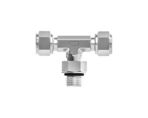 SSP Griplok Positionable Male Branch Tee SAE 316 SS - Image 1