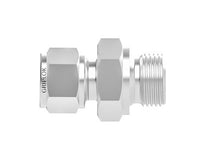 Griplok BSPP Male Connector - Brass, 1'' Tube x 1/2'' Male BSPP