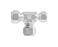 Griplok Reducing Union Tee - Alloy 400, 3/8in x 1/4in x 3/8in