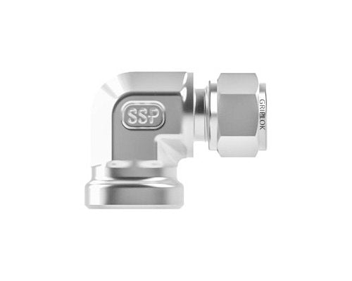 SSP Corp. Griplok 5/8 Tube Fitting x 3/8-18 FNPT Alloy 400 Female Elbow - Image 1
