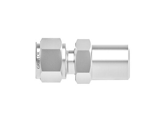 Alloy 400 Griplok Male Pipe Weld Connector - 3/8 Tube x 1/4 Pipe Stub - Image 1