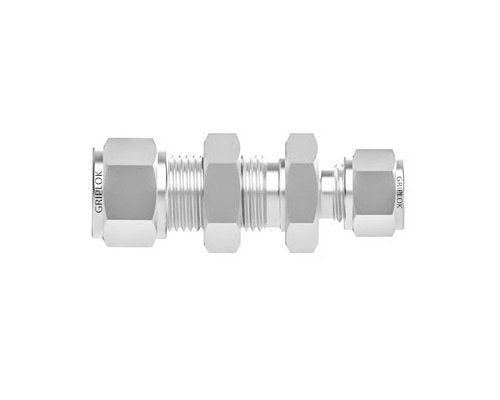 SSP Corp. Griplok Bulkhead Reducing Union 1/2 in x 3/8 in Brass Fitting - Image 1