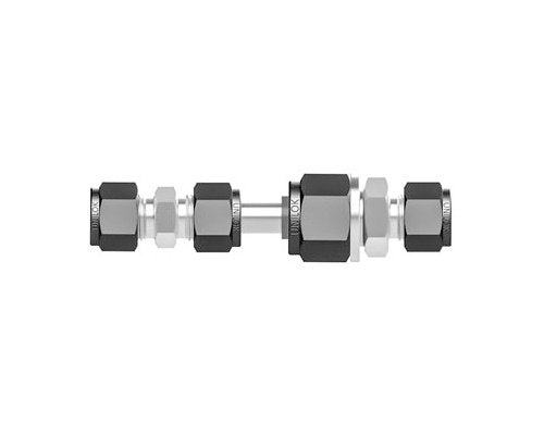 Unilok Dielectric Union - 1/4 Tube Fitting x 1/4 Dielectric Tube Fitting, Brass - Image 1
