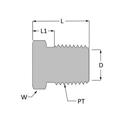 Unilok 3/8 SS Port Connector - Image 2