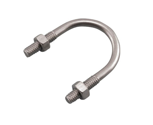304 Stainless Steel Standard U-Bolt Set with UNC Thread, 1/4"-1/2" - Image 1