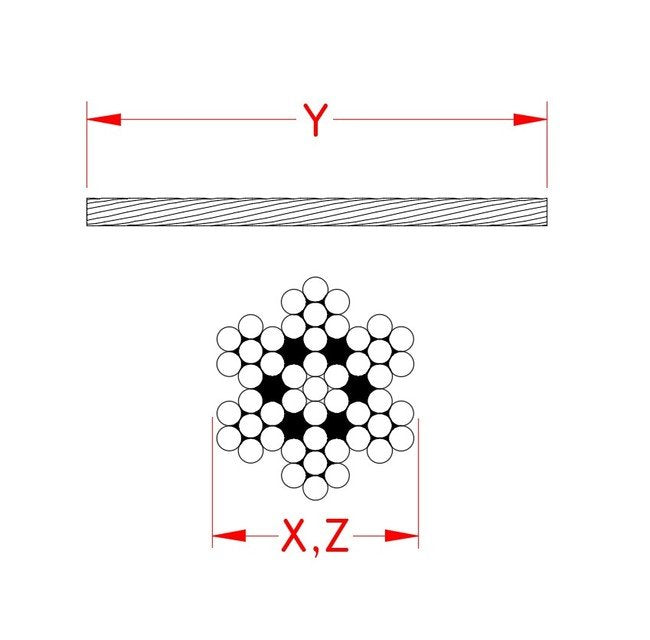 7 x 7 Stainless Steel Wire Rope - Image 2