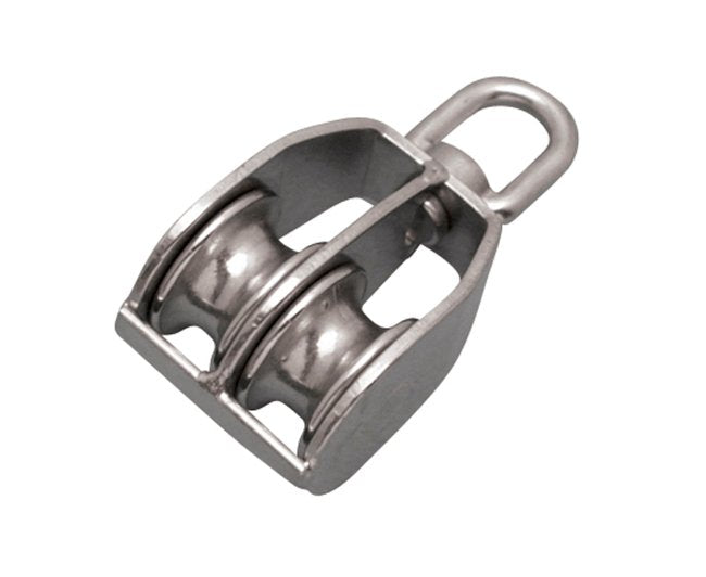 304 Stainless Steel Twin Swivel Block for Marine & Industrial Rigging - Suncor - Image 1