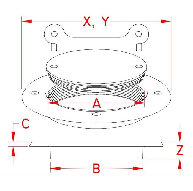 Marine Grade Stainless Steel Flush Access Hatches & Frames - Image 2