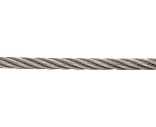 Suncor 316 Stainless Steel 7 x 19 Wire Rope, 5/32 in - 460 lb WLL, 2,300 lb BL - Image 1