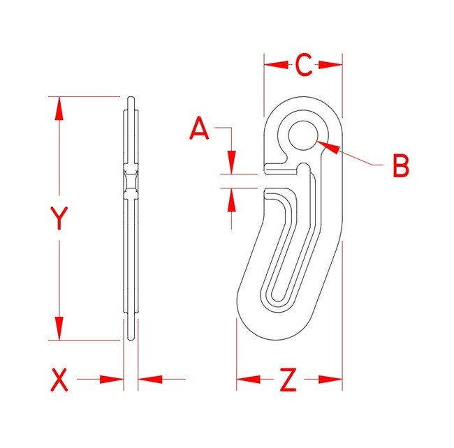 Marine Grade Stainless Steel Snubber Hook - 5/16 inch - Image 2