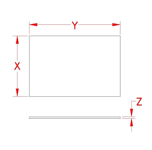 Suncor Stainless Steel Backing Plate - 4x6x0.09 in - Image 2