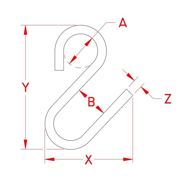 Grade 316 Stainless Steel 'U' Hook - Suncor 1/4" to 3/8" - Image 2