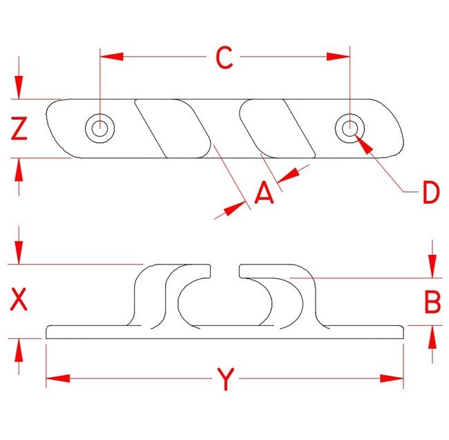 Suncor 316 Stainless Steel Bow Chocks Set of 2 - 6 inch - Image 2