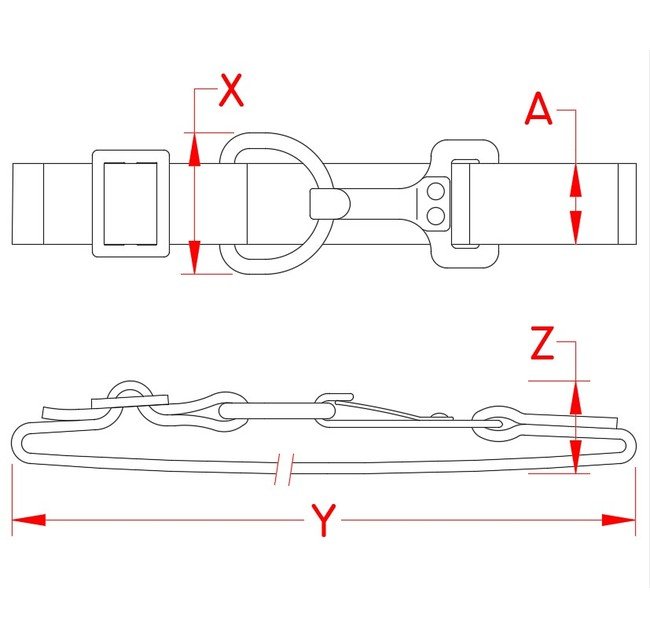 Durable Strap Kit with Bimini Clip for Marine and Industrial Use - Image 2