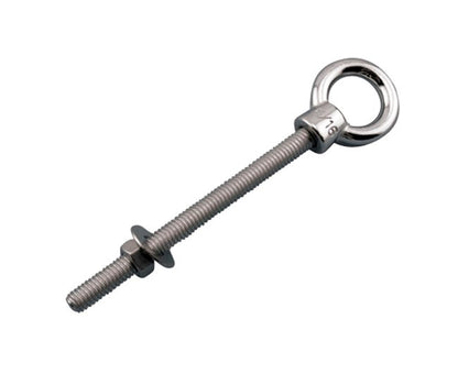 Heavy Duty Stainless Steel UNC Threaded Eye Bolt with Washer and Nut - Image 1