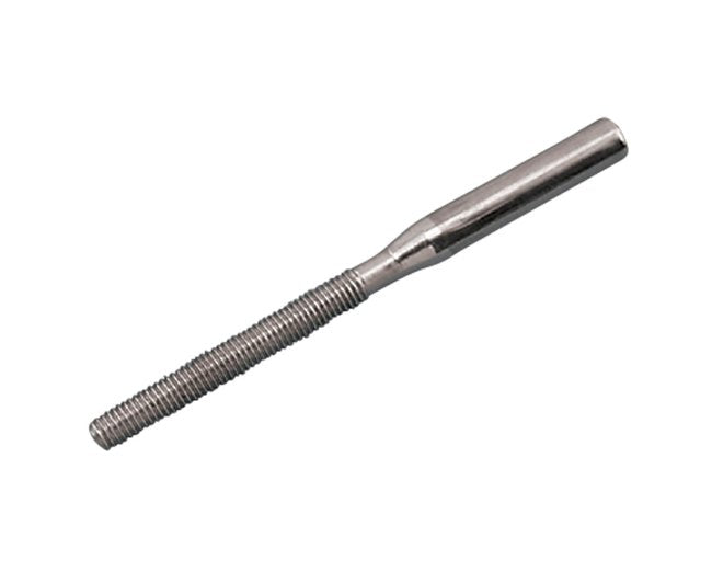 316 Stainless Steel UNC Thread Rail Swage Stud - Image 1