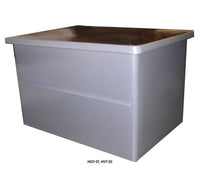 28 Inch Heavy-Duty Molded Plastic Stacking Container with Lid