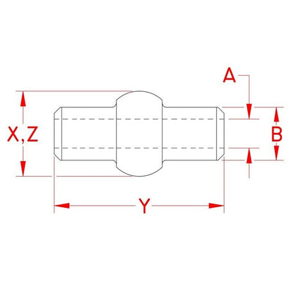 Grade 316 Stainless Steel Double Shank Ball Sleeve - Image 2