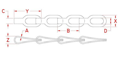 USA-Made Stainless Steel Safety Chain - 100 ft - Image 2
