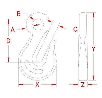 Suncor Stainless Steel Eye Grab Hook - Image 2