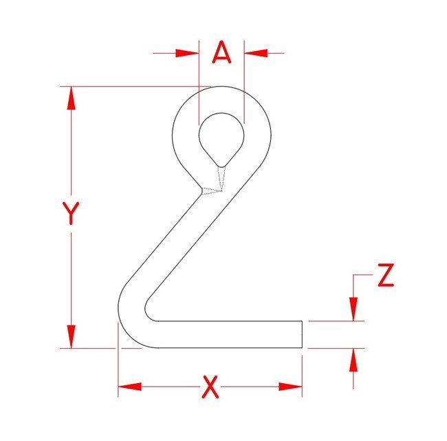 Grade 316 Stainless Steel Cunningham Hook - Image 2