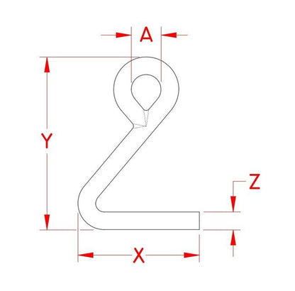 Grade 316 Stainless Steel Cunningham Hook - Image 2