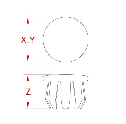 Marine-Grade Flat End Cap for 7/8" or 1" Tube - Image 2