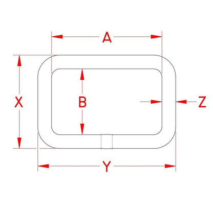 Suncor Grade 316 Stainless Steel Rectangular Link - Image 2