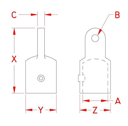Stainless Steel Top Cap for 7/8'' and 1'' Tubes - Image 2
