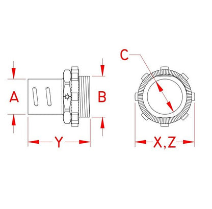 Stainless Steel Screw-In Connector for Flexible Conduit - Image 2