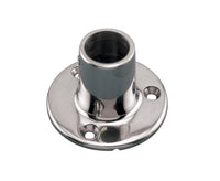 Suncor 90 Degree Round Rail Base - Stainless Steel Stanchion Base