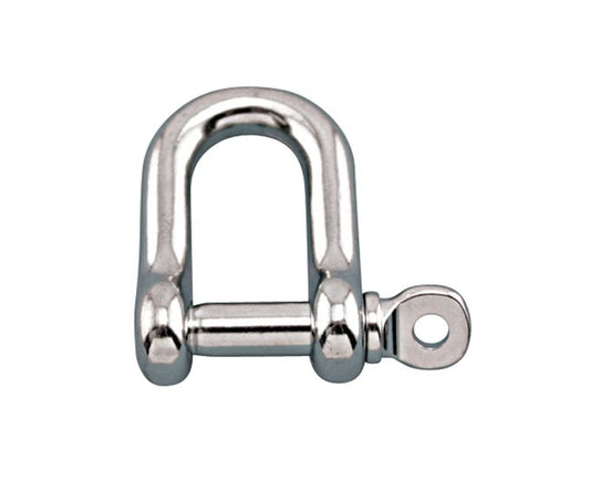 D Shackle with Screw Pin, Stainless Steel Grade 316 - Image 1