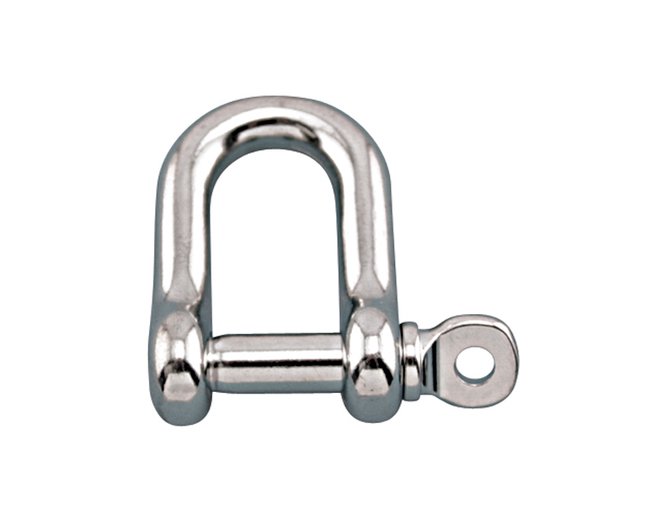 Suncor Straight D Shackle with Screw Pin - 316 Stainless Steel - Image 1