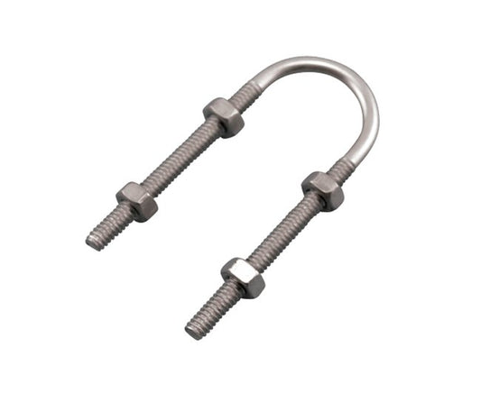 Stainless Steel Long U-Bolt 304 with Nuts, 1/4"–7/8" - Image 1