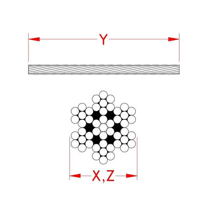 Grade 316 Stainless Steel 7x7 Wire Rope - Image 2