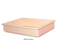 Heavy-Duty 25-Inch Molded Plastic Stacking Container - Source Equipment Co.