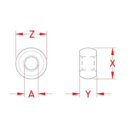 Premium Grade 316 Stainless Steel Plain Ball Sleeve - Image 2