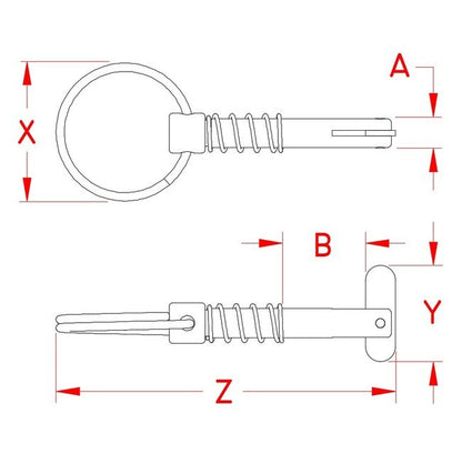 Stainless Steel Removable Pins with Ring Set - Image 2