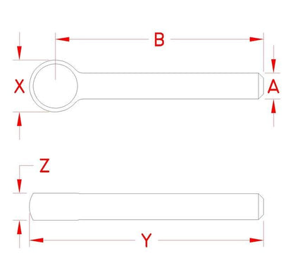 Customizable Stainless Steel Rod End Blank - Image 2