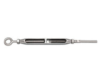 Stainless Steel Open Body Gate Eye & Hand Swage Turnbuckle for Cable 1/8"-3/16"