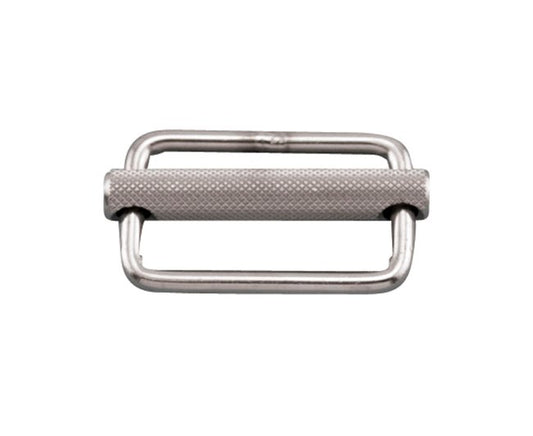 Adjustable Slide Buckle for 1-2 Inch Webbing, Stainless Steel - Image 1