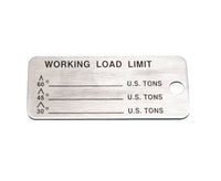 Stainless Steel Sling Identification Tags