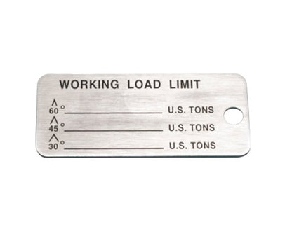 Stainless Steel Sling Identification Tags - Image 1
