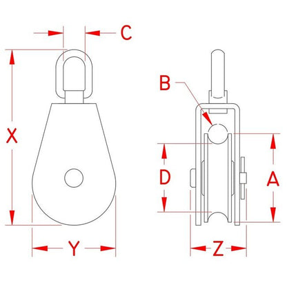 Industrial-Grade 304/316 Stainless Steel Swivel Block for Marine Rigging - Image 2