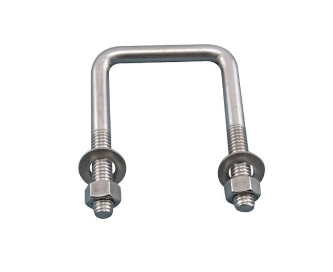 Stainless Steel Trailer U-Bolt Kit with Nuts and Washers - Image 1