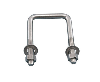 Stainless Steel Trailer U-Bolt Kit with Nuts and Washers - Image 1