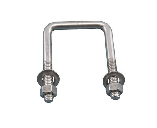 Stainless Steel Trailer U-Bolt Kit with Nuts and Washers - Image 1