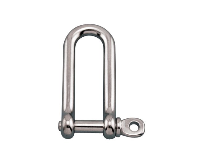 Grade 316 Stainless Steel Long D Shackle with Screw Pin - Image 1