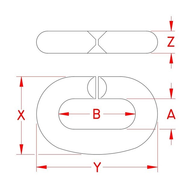 Heavy-Duty 316 Stainless Steel Chain Connecting Link - Image 2