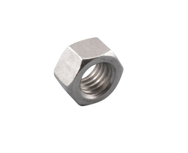 316 Stainless Steel Left Hand Hex Nut, UNC Thread - Image 1